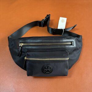 Tory Burch Black Nylon Belt Bag